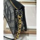 Replica Mini borsa hobo Christian Dior CD Signature Blu scuro Replica Mini borsa hobo Christian Dior CD Signature Blu scuro