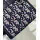 Replica Mini borsa tote Christian Dior Safari Nord-Sud Jacquard Dior Oblique blu scuro Replica Mini borsa tote Christian Dior Safari Nord-Sud Jacquard Dior Oblique blu scuro