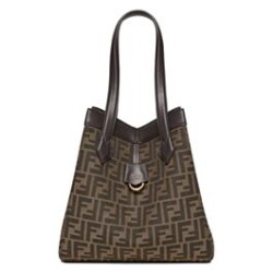 Borsa media Fendi Origami 8BH414 Caffè scuro