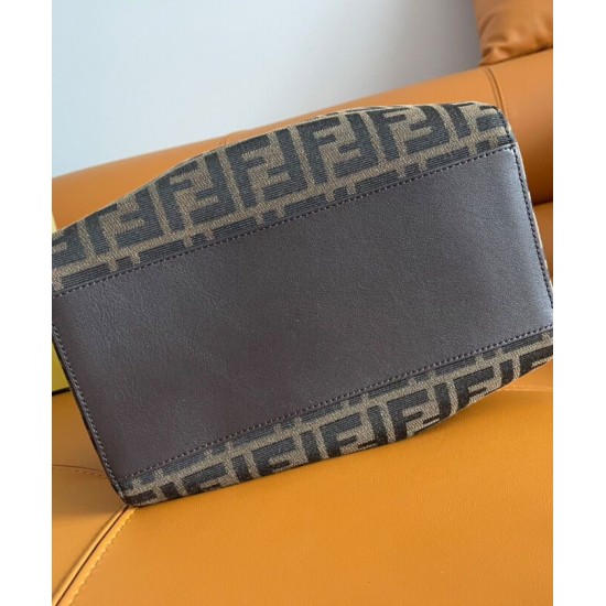 Replica Borsa media Fendi Origami 8BH414 Caffè scuro Replica Borsa media Fendi Origami 8BH414 Caffè scuro