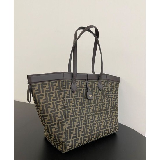 Replica Borsa grande Fendi Origami 8BH415 Caffè scuro Replica Borsa grande Fendi Origami 8BH415 Caffè scuro