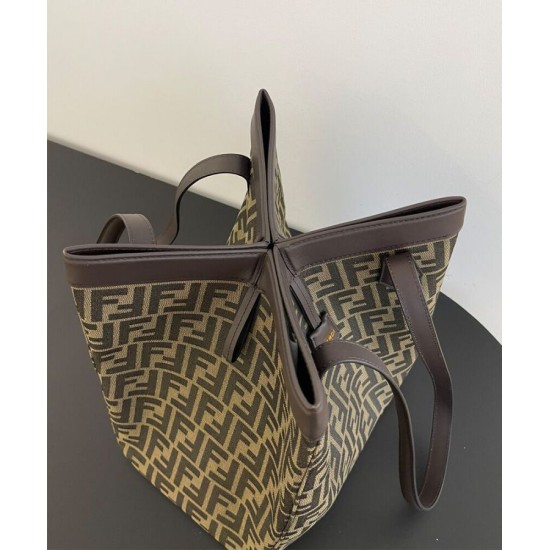 Replica Borsa grande Fendi Origami 8BH415 Caffè scuro Replica Borsa grande Fendi Origami 8BH415 Caffè scuro