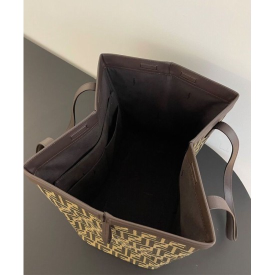 Replica Borsa grande Fendi Origami 8BH415 Caffè scuro Replica Borsa grande Fendi Origami 8BH415 Caffè scuro