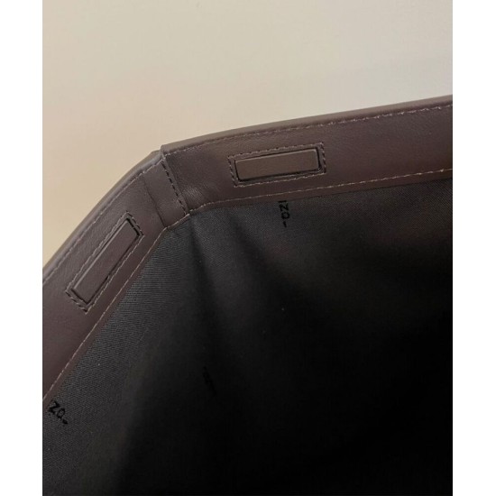 Replica Borsa grande Fendi Origami 8BH415 Caffè scuro Replica Borsa grande Fendi Origami 8BH415 Caffè scuro