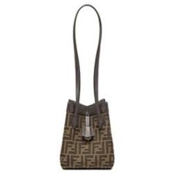Mini borsa Fendi Origami 8BS083 Caffè scuro