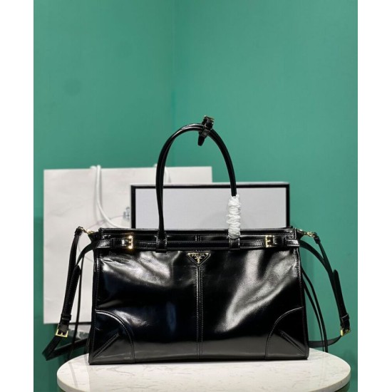Replica Prada Borsa a mano grande pragmatica e raffinata 1BA433 Nera Replica Prada Borsa a mano grande pragmatica e raffinata 1BA433 Nera