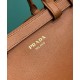 Replica Borsa tote piccola Prada con cintura 1BA418 Caffè Replica Borsa tote piccola Prada con cintura 1BA418 Caffè