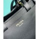 Replica Borsa tote piccola Prada con cintura 1BA418 nera Replica Borsa tote piccola Prada con cintura 1BA418 nera