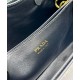 Replica Borsa tote piccola Prada con cintura 1BA418 nera Replica Borsa tote piccola Prada con cintura 1BA418 nera