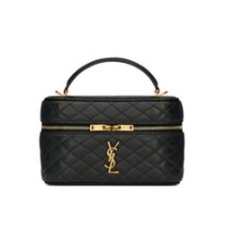 Borsa da toilette YSL Saint Laurent Gaby mini con cerniera nera