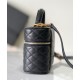 Replica Borsa da toilette YSL Saint Laurent Gaby mini con cerniera nera Replica Borsa da toilette YSL Saint Laurent Gaby mini con cerniera nera