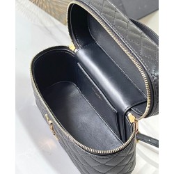 Borsa da toilette YSL Saint Laurent Gaby mini con cerniera nera