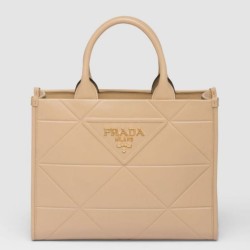 Borsa Prada Symbole Piccola Con Impunture Beige