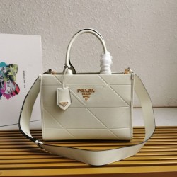 Borsa Prada Symbole Piccola Con Impunture Bianche