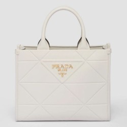 Borsa Prada Symbole Piccola Con Impunture Bianche