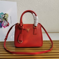Borsa Prada Mini Galleria Saffiano Rosso