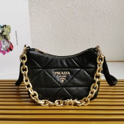 Borsa Prada System Patchwork In Nappa Nera