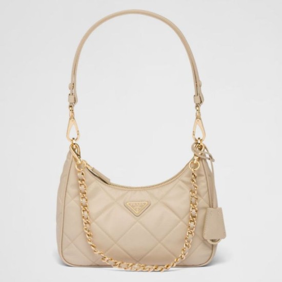 Replica Prada Riedizione 1995 Mini Borsa Chaine Re-Nylon Beige Replica Prada Riedizione 1995 Mini Borsa Chaine Re-Nylon Beige