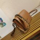 Replica Borsa a tracolla Prada con patta granulata marrone