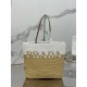 Replica Prada Borsa Tote Prada Crochet piccola Borsa Prada in filato effetto rafia Beige/Bianco Replica Prada Borsa Tote Prada Crochet piccola Borsa Prada in filato effetto rafia Beige/Bianco