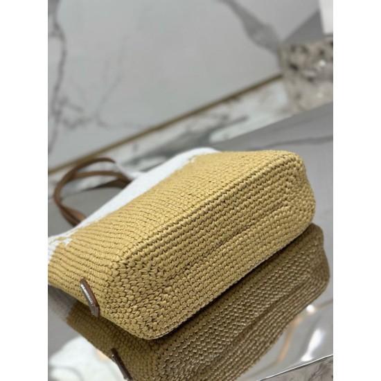 Replica Prada Borsa Tote Prada Crochet piccola Borsa Prada in filato effetto rafia Beige/Bianco Replica Prada Borsa Tote Prada Crochet piccola Borsa Prada in filato effetto rafia Beige/Bianco