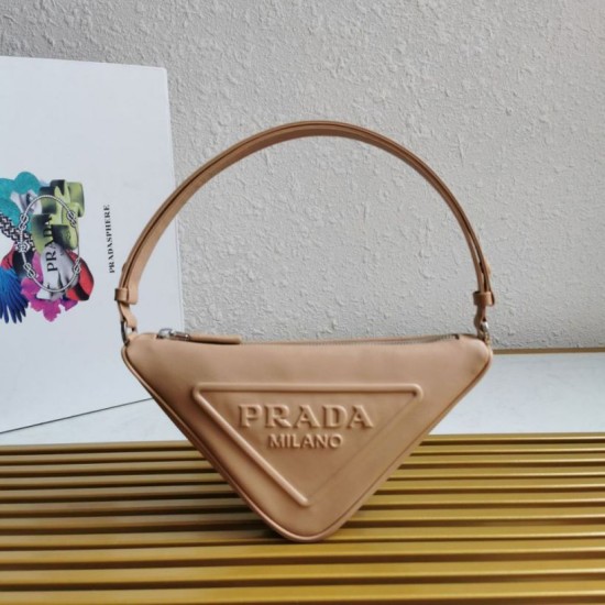 Replica Borsa a tracolla triangolare Prada Beige Replica Borsa a tracolla triangolare Prada Beige