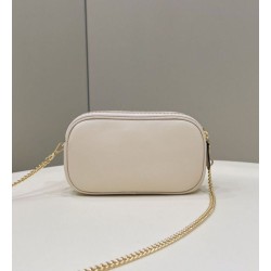 Fendi Easy 2 Baguette Borsa a tracolla Mini Fendi Beige