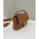 Replica Borsa media Fendi Baguette Borsa Fendi con motivo FF Marrone