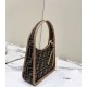 Replica Fendi Mini Fendessencehobo Fendi Bag Miniborsa in tessuto FF Marrone Replica Fendi Mini Fendessencehobo Fendi Bag Miniborsa in tessuto FF Marrone