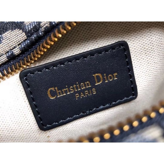Replica Marsupio Dior Oblique Tela Blu