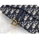 Replica Marsupio Dior Oblique Saddle Blu