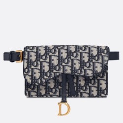 Marsupio Dior Oblique Saddle Blu