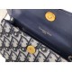 Replica Marsupio Dior Oblique Saddle Blu