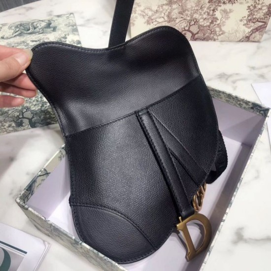 Replica Marsupio Dior Saddle granulato nero Replica Marsupio Dior Saddle granulato nero