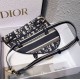 Replica Dior Saddle Pouch Marsupio Oblique Tela Blu