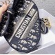 Replica Dior Saddle Pouch Marsupio Oblique Tela Blu