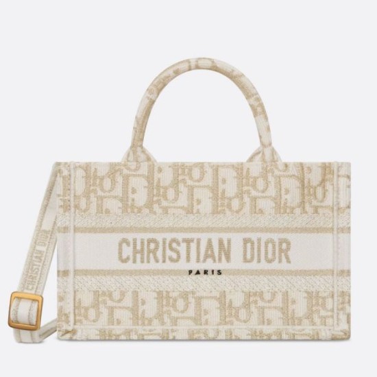 Replica Borsa Dior Mini Book Tote con tracolla Borsa Dior Ricamo Dior Oblique color oro Replica Borsa Dior Mini Book Tote con tracolla Borsa Dior Ricamo Dior Oblique color oro
