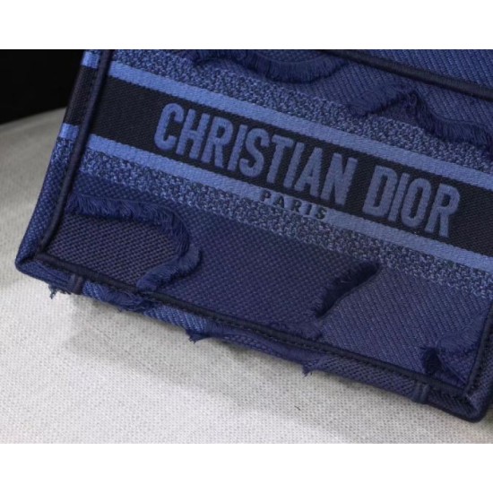 Replica Dior Mini Book Tote Borsa Dior Tela mimetica Blu Replica Dior Mini Book Tote Borsa Dior Tela mimetica Blu