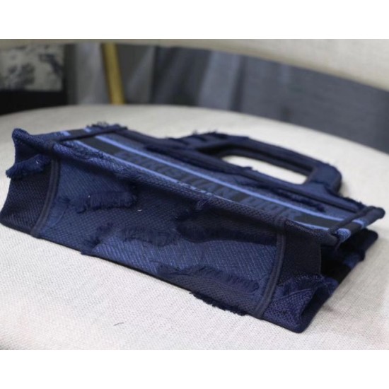 Replica Dior Mini Book Tote Borsa Dior Tela mimetica Blu Replica Dior Mini Book Tote Borsa Dior Tela mimetica Blu