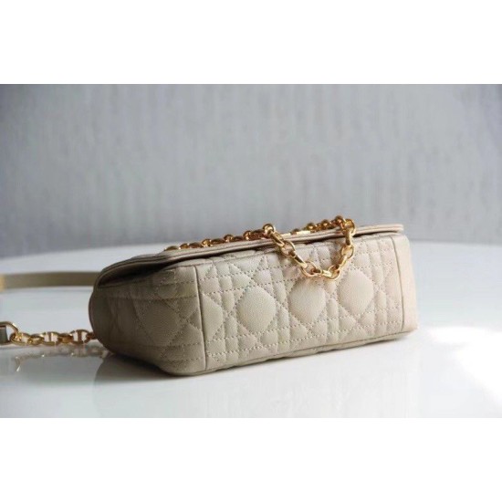Replica Borsa Caro piccola Dior in pelle di vitello Cannage Beige Replica Borsa Caro piccola Dior in pelle di vitello Cannage Beige