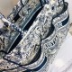 Replica Borsa tote Dior Catherine Toile de Jouy ricamata Blu Replica Borsa tote Dior Catherine Toile de Jouy ricamata Blu
