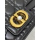 Replica Borsa Dior piccola Jolie con manico superiore Cannage nera Replica Borsa Dior piccola Jolie con manico superiore Cannage nera