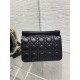 Replica Borsa Dior piccola Jolie con manico superiore Cannage nera Replica Borsa Dior piccola Jolie con manico superiore Cannage nera