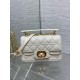 Replica Borsa Dior piccola Jolie con manico superiore Dior Cannage bianca Replica Borsa Dior piccola Jolie con manico superiore Dior Cannage bianca