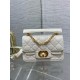 Replica Borsa Dior piccola Jolie con manico superiore Dior Cannage bianca Replica Borsa Dior piccola Jolie con manico superiore Dior Cannage bianca