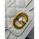 Replica Borsa Dior piccola Jolie con manico superiore Dior Cannage bianca Replica Borsa Dior piccola Jolie con manico superiore Dior Cannage bianca