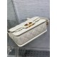 Replica Borsa Dior piccola Jolie con manico superiore Dior Cannage bianca Replica Borsa Dior piccola Jolie con manico superiore Dior Cannage bianca