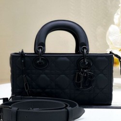 Borsa piccola Dior Lady D-Joy Nero ultra opaco