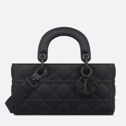 Borsa piccola Dior Lady D-Joy Nero ultra opaco