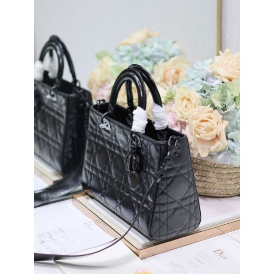 Replica Dior Medium Lady D-Sire Borsa My ABCDior Dior stropicciata nera Replica Dior Medium Lady D-Sire Borsa My ABCDior Dior stropicciata nera